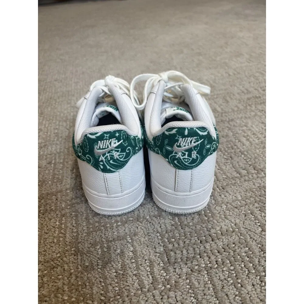 Nike AF1 With Green Bandana Pattern